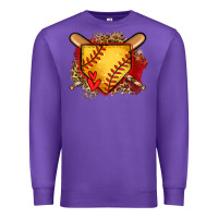 Purple softball home plate Premium Sweatshirt - Jasminsmagicworld