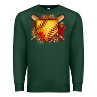 Sports Green softball home plate Premium Sweatshirt - Jasminsmagicworld