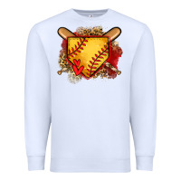 White softball home plate Premium Sweatshirt - Jasminsmagicworld