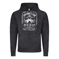 Vintage Black johnny cash man in black Vintage Hoodie - StudioElite