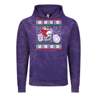 Cloud Purple santa ridin motocycle Vintage Hoodie - StudioElite