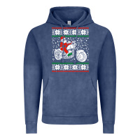 Vintage Denim santa ridin motocycle Vintage Hoodie - StudioElite