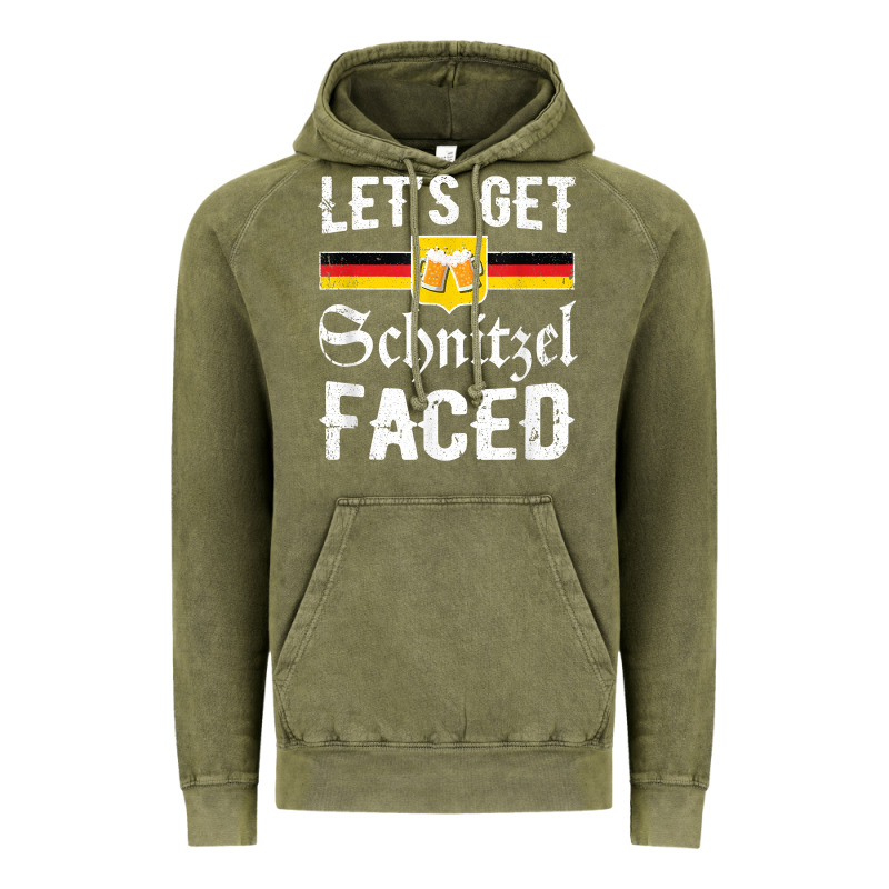 Lets Get Schnitzel Faced Men Women Vintage Oktoberfest T Shirt Vintage Hoodie by StudioElite | Teevron