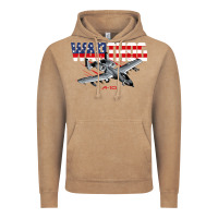 Vintage Coffee Military Airplane A-10 Warthog American Flag Vintage Hoodie - StudioElite