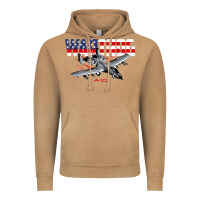 Vintage Camel Military Airplane A-10 Warthog American Flag Vintage Hoodie - StudioElite