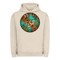 Pigment French Oak western pattern circle Urban Hoodie - Jasminsmagicworld