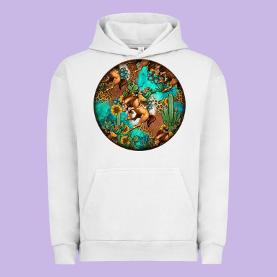 Western Pattern Circle Urban Hoodie Designed By Jasminsmagicworld