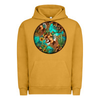 Pigment Peanut Butter western pattern circle Urban Hoodie - Jasminsmagicworld