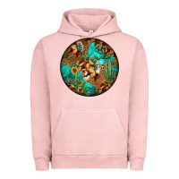 Pigment Salmon western pattern circle Urban Hoodie - Jasminsmagicworld