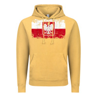 Vintage Mustard poland polska flag vintage  men women kids  poland t shirt Vintage Hoodie - StudioElite