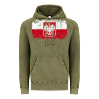 Vintage Olive poland polska flag vintage  men women kids  poland t shirt Vintage Hoodie - StudioElite