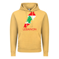 Vintage Mustard Lebanon Flag Cedar Tree Beirut Lebanese Arabic Arab Islam Vintage Hoodie - StudioElite