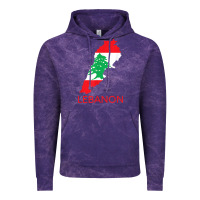 Cloud Purple Lebanon Flag Cedar Tree Beirut Lebanese Arabic Arab Islam Vintage Hoodie - StudioElite