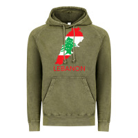 Vintage Olive Lebanon Flag Cedar Tree Beirut Lebanese Arabic Arab Islam Vintage Hoodie - StudioElite