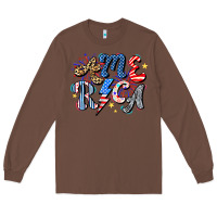 Chestnut America Long Sleeve Tee - CowhideDigitalArt