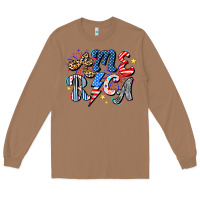 Toasted Coconut America Long Sleeve Tee - CowhideDigitalArt