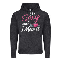 Vintage Black i'm sexy and i mow it funny mow pun tank top Vintage Hoodie - StudioElite