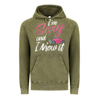 Vintage Olive i'm sexy and i mow it funny mow pun tank top Vintage Hoodie - StudioElite