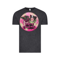 Vintage Black Pink Merry Christmas Pig Vintage Tee - FaDigitalArtStudio