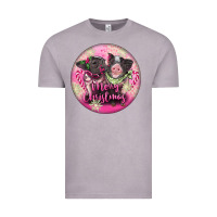 Vintage Zinc Pink Merry Christmas Pig Vintage Tee - FaDigitalArtStudio