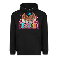 Black Periodt afro woman nail art Heavyweight Hoodie - RanaPortraitStore