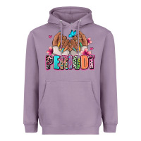 Lavender Periodt afro woman nail art Heavyweight Hoodie - RanaPortraitStore
