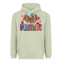 Matcha Periodt afro woman nail art Heavyweight Hoodie - RanaPortraitStore