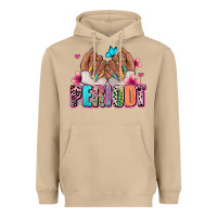 Mushroom Periodt afro woman nail art Heavyweight Hoodie - RanaPortraitStore