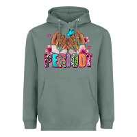 Periodt Afro Woman Nail Art Heavyweight Hoodie | Teevron