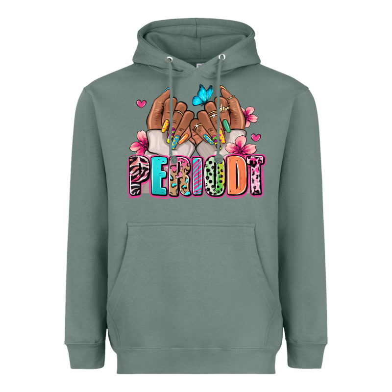 Periodt Afro Woman Nail Art Heavyweight Hoodie by RanaPortraitStore | Teevron