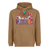 Toasted Coconut Periodt afro woman nail art Heavyweight Hoodie - RanaPortraitStore