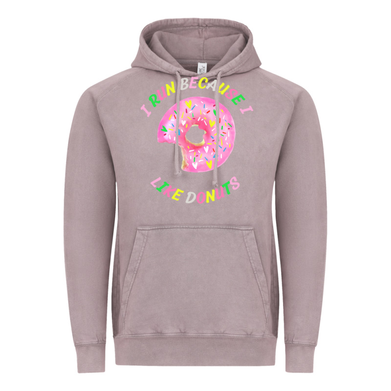 I Run Because I Like Donuts Vintage Hoodie by StudioElite | Teevron