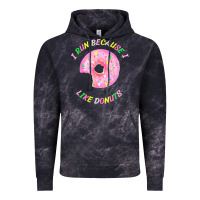 Cloud Black i run because i like donuts Vintage Hoodie - StudioElite
