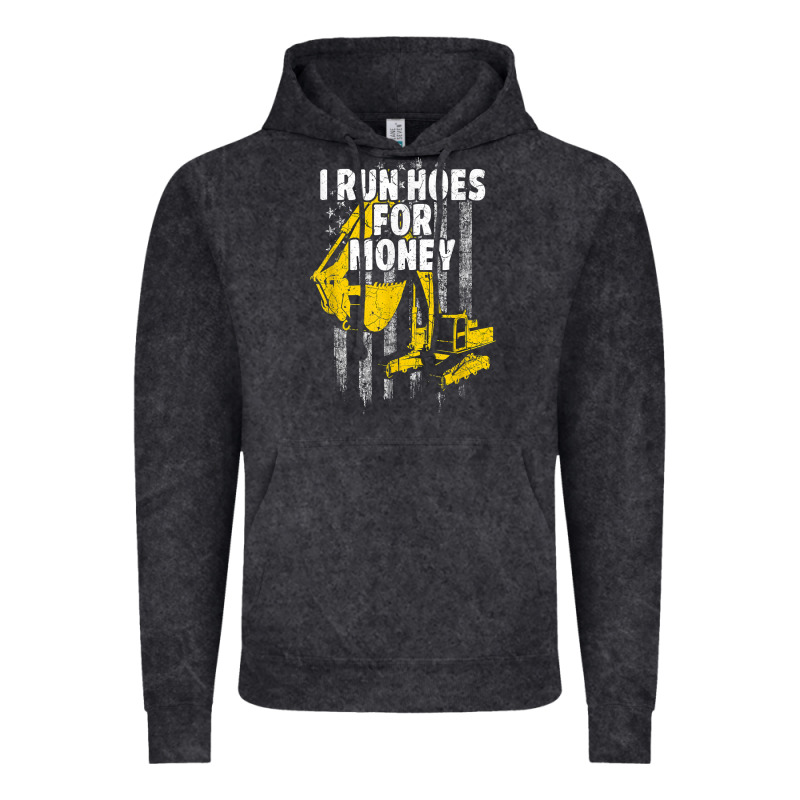 Heavy Equipment Operator I Run Hoes For Money Usa Flag T Shirt Vintage Hoodie by StudioElite | Teevron