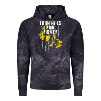 Cloud Black heavy equipment operator i run hoes for money usa flag t shirt Vintage Hoodie - StudioElite