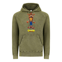 Vintage Olive Crash Bandicoot  Yo Yo Vintage Hoodie - StudioElite