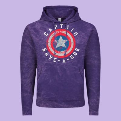 Captain Save-a-hoe Vintage Funny Retro Vintage Hoodie Designed By Studioelite