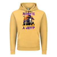 Vintage Mustard my broom broke so now i drive a j.e.e.p witch halloween t shirt Vintage Hoodie - StudioElite