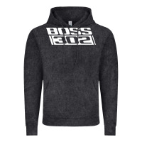 Vintage Black boss 302 (white) Vintage Hoodie - StudioElite