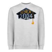 Heather Grey senior 2024 graduation Heavyweight Sweatshirt - RanaPortraitStore