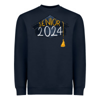 Navy senior 2024 graduation Heavyweight Sweatshirt - RanaPortraitStore