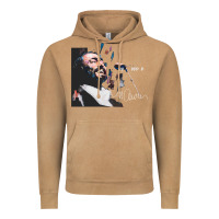 Vintage Camel Original Portrait of Luciano Pavarotti Vintage Hoodie - StudioElite