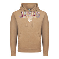 Vintage Coffee Texas A&m Aggies Jesus - Had 12 Men - Patterned Vintage Hoodie - PixelFlow
