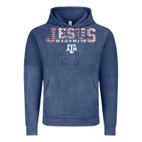 Vintage Denim Texas A&m Aggies Jesus - Had 12 Men - Patterned Vintage Hoodie - PixelFlow