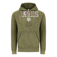 Vintage Olive Texas A&m Aggies Jesus - Had 12 Men - Patterned Vintage Hoodie - PixelFlow