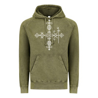 Vintage Olive haitian veve  voodoo symbol t shirt Vintage Hoodie - PixelFlow