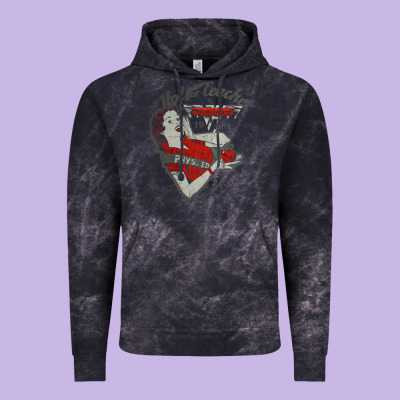Hot Teacher Halen Essential Vintage Hoodie Designed By Pixelflow