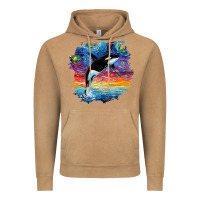 Vintage Camel Orca Killer Whale Starry Night Impressionist Dog Art By Aja Vintage Hoodie - PixelFlow