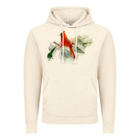Vintage Artic wild red cardinal bird long sleeve Vintage Hoodie - PixelFlow