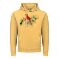 Vintage Mustard wild red cardinal bird long sleeve Vintage Hoodie - PixelFlow